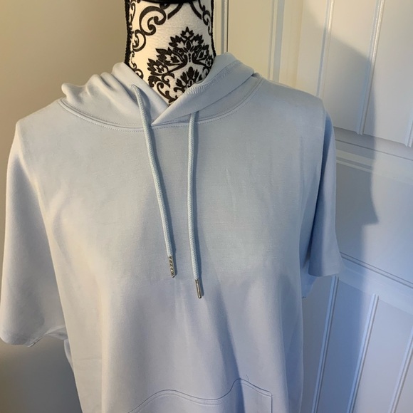 Simply Southern Light Blue Hoodie Dress - Picture 3 of 5